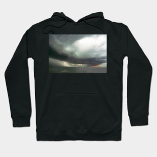 Storm clouds and rain, Black Rock Hoodie